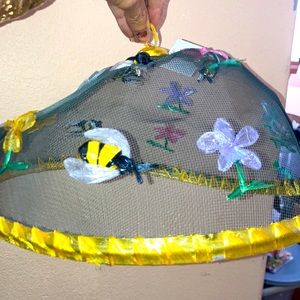 🆕bees & flowers food cover Home decor